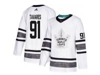 Men's Toronto Maple Leafs #91 John Tavares Adidas White Authentic 2019 All-Star NHL Jersey