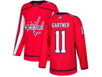 Men's Washington Capitals #11 Mike Gartner adidas Red Authentic Jersey