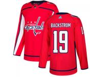 Men's Washington Capitals #19 Nicklas Backstrom adidas Red Authentic Jersey