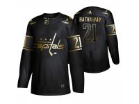 Men's Washington Capitals Garnet Hathaway NHL Golden Edition Adidas Jersey