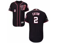 Men's Washington Nationals #2 Adam Eaton Navy Blue Alternate Flex Base Collection 2019 World Series Champions Baseball Jersey