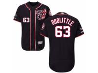 Men's Washington Nationals #63 Sean Doolittle Navy Blue Alternate Flex Base Collection 2019 World Series Champions Baseball Jersey