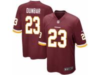 Men's Washington Redskins #23 Quinton Dunbar Game Burgundy Red Team Color Football Jersey