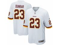 Men's Washington Redskins #23 Quinton Dunbar Game White Football Jersey