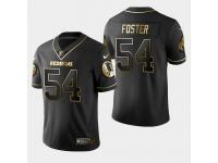 Men's Washington Redskins #54 Mason Foster Golden Edition Vapor Untouchable Limited Jersey - Black