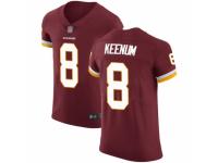 Men's Washington Redskins #8 Case Keenum Burgundy Red Team Color Vapor Untouchable Elite Player Football Jersey