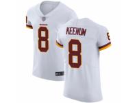 Men's Washington Redskins #8 Case Keenum White Vapor Untouchable Elite Player Football Jersey