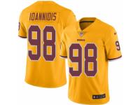 Men's Washington Redskins #98 Matt Ioannidis Elite Gold Rush Vapor Untouchable Football Jersey