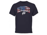 Men's Washington Redskins Pro Line Navy Banner Wave T-Shirt