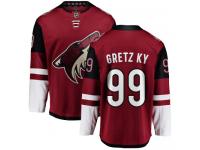 Men's Wayne Gretzky Breakaway Burgundy Red Home NHL Jersey Arizona Coyotes #99