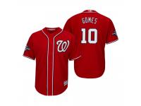 Men's Yan Gomes Washington Nationals Red 2019 World Series Champions Cool Base Jersey