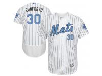 Mets #30 Michael Conforto White (Blue Strip) Flexbase Authentic Collection 2016 Father Day Stitched Baseball Jersey