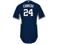 Miguel Cabrera Detroit Tigers Majestic On-Field Batting Practice Cool Base Player Jersey - Navy