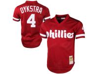Mitchell & Ness Lenny Dykstra Philadelphia Phillies Cooperstown Collection Mesh Batting Practice Jersey - Red