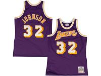 Mitchell & Ness Los Angeles Lakers Magic Johnson 1984-85 Hardwood Classics Authentic Road Jersey