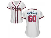 MLB Atlanta Braves #60 Manny Banuelos Women White Cool Base Jersey