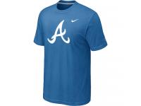 MLB Atlanta Braves Heathered Nike Light Blue Blended T-Shirt