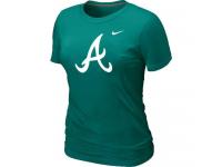 MLB Atlanta Braves Heathered Nike Light Green Blended T-Shirt Women