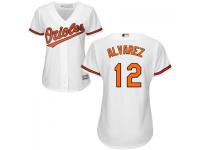 MLB Baltimore Orioles #12 Dariel Alvarez Women White Cool Base Jersey