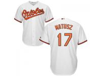 MLB Baltimore Orioles #17 Brian Matusz Men White Cool Base Jersey