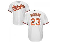 MLB Baltimore Orioles #23 Joey Rickard Men White Cool Base Jersey