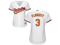 MLB Baltimore Orioles #3 Ryan Flaherty Women White Cool Base Jersey