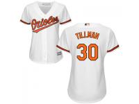 MLB Baltimore Orioles #30 Chris Tillman Women White Cool Base Jersey