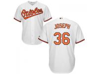 MLB Baltimore Orioles #36 Caleb Joseph Men White Cool Base Jersey