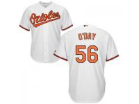MLB Baltimore Orioles #56 Darren O'Day Men White Cool Base Jersey