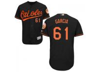 MLB Baltimore Orioles #61 Jason Garcia Men Black Authentic Flexbase Collection Jersey