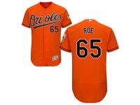 MLB Baltimore Orioles #65 Chaz Roe Men Orange Authentic Flexbase Collection Jersey