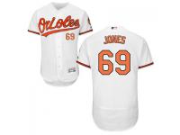 MLB Baltimore Orioles #69 Chris Jones Men White Authentic Flexbase Collection Jersey