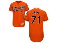 MLB Baltimore Orioles #71 Oliver Drake Men Orange Authentic Flexbase Collection Jersey