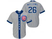 MLB Chicago Cubs #26 Billy Williams Men Fashion Grey Cool Base Jerseys