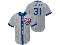 MLB Chicago Cubs #31 Greg Maddux Men Fashion Grey Cool Base Jerseys
