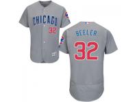 MLB Chicago Cubs #32 Dallas Beeler Men Grey Authentic Flexbase Collection Jersey