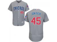 MLB Chicago Cubs #45 Eric Jokisch Men Grey Authentic Flexbase Collection Jersey