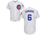 MLB Chicago Cubs #6 Carl Edwards Men White Authentic Flexbase Collection Jersey