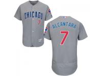 MLB Chicago Cubs #7 Arismendy Alcantara Men Grey Flexbase Jersey