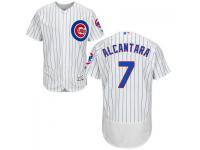 MLB Chicago Cubs #7 Arismendy Alcantara Men White Authentic Flexbase Collection Jersey