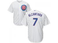 MLB Chicago Cubs #7 Arismendy Alcantara Men White Cool Base Jersey