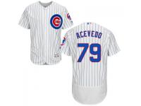 MLB Chicago Cubs #79 Andury Acevedo Men White Authentic Flexbase Collection Jersey