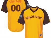 MLB Custom Youth Majestic 2016 All-Star Yellow Jersey