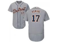 MLB Detroit Tigers #17 Andrew Romine Men Grey Authentic Flexbase Collection Jersey