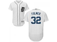 MLB Detroit Tigers #32 Michael Fulmer Men White Authentic Flexbase Collection Jersey