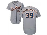 MLB Detroit Tigers #39 Jarrod Saltalamacchia Men Grey Authentic Flexbase Collection Jersey