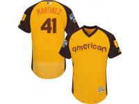 MLB Detroit Tigers #41 Victor Martinez Men Majestic 2016 All-Star Authentic Flexbase Collection Jersey