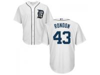 MLB Detroit Tigers #43 Bruce Rondon Men White Cool Base Jersey