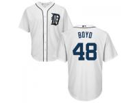 MLB Detroit Tigers #48 Matt Boyd Men White Cool Base Jersey