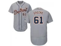 MLB Detroit Tigers #61 Shane Greene Men Grey Authentic Flexbase Collection Jersey